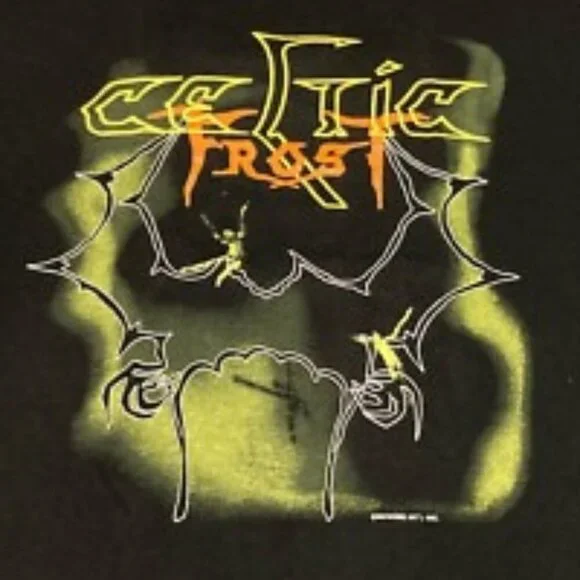 Celtic Frost Music Tour Shirt, Black Cotton Unisex Rock Band Tee 73 - Picture 2 of 5